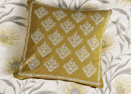 Sanderson "Catherinae" Duvet Cover Set in Hay (Gold)