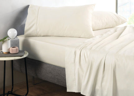 Sheridan "500 Thread Count" Super Smooth Cotton Sateen Sheet in Chalk