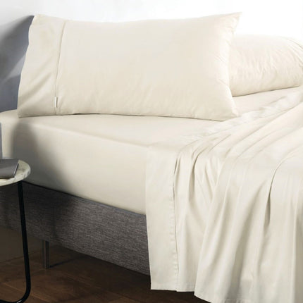 Sheridan "500 Thread Count" Super Smooth Cotton Sateen Sheet in Chalk