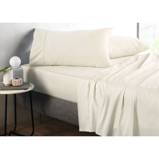 Sheridan "500 Thread Count" Super Smooth Cotton Sateen Sheet in Chalk