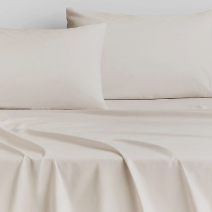 Sheridan "500 Thread Count" Super Smooth Cotton Sateen Sheet in Chalk