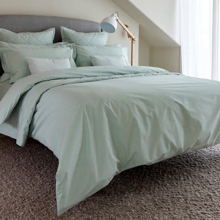 Christy "Stornoway" Chambray Duvet Cover Sets in Green