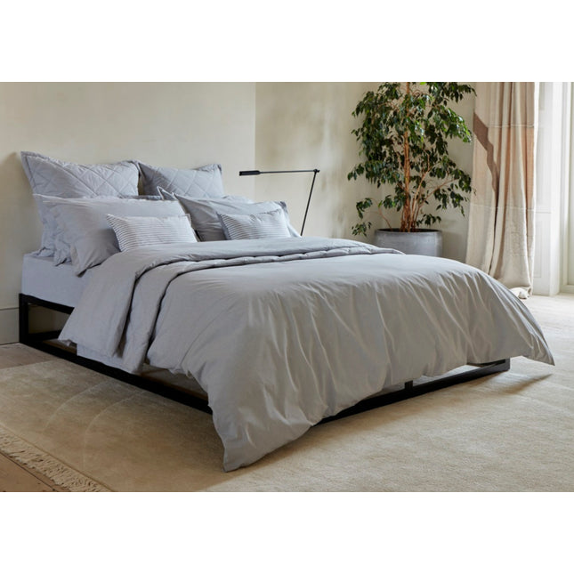 Christy "Stornoway Chambray" Duvet Cover Sets in Silver