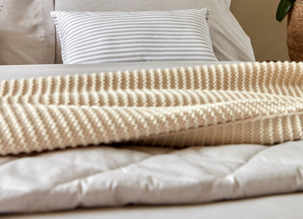 Christy "Stornoway Chambray" Duvet Cover Sets in Stone (Beige)