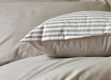Christy "Stornoway Chambray" Duvet Cover Sets in Stone (Beige)