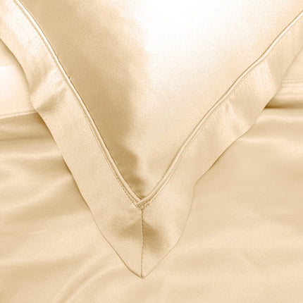 Mayfairsilk "Mulberry Silk" Bed Linen in Cream (Champagne)