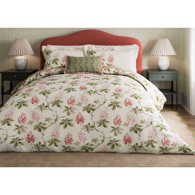 Sanderson "Chestnut Tree" Duvet Cover Set in Coral
