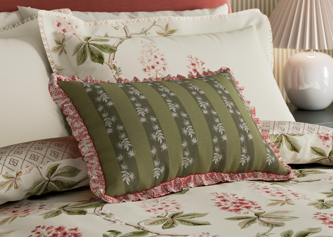 Sanderson "Chestnut Tree" Duvet Cover Set in Coral