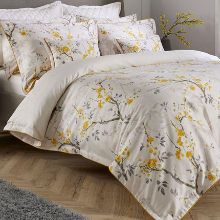 Christy "Chinoiserie" Duvet Cover Sets in Ochre (Yellow)