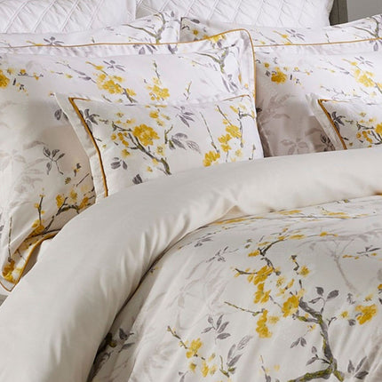Christy "Chinoiserie" Duvet Cover Sets in Ochre (Yellow)