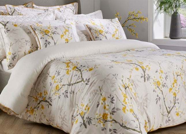 Christy "Chinoiserie" Comforter & Sheet Sets in Ochre (Yellow)