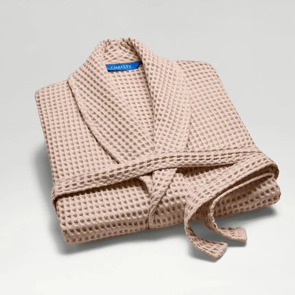 Christy "Waffle" Bathrobe in Blush