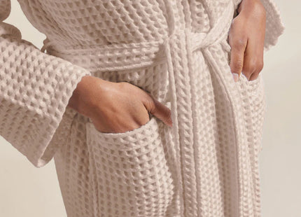 Christy "Waffle" Bathrobe in Blush