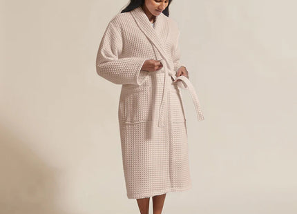 Christy "Waffle" Bathrobe in Blush