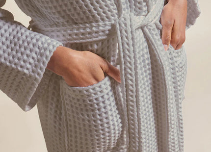 Christy "Waffle" Bathrobe in Grey