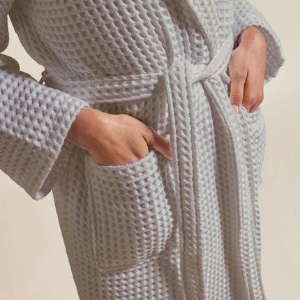 Christy "Waffle" Bathrobe in Grey