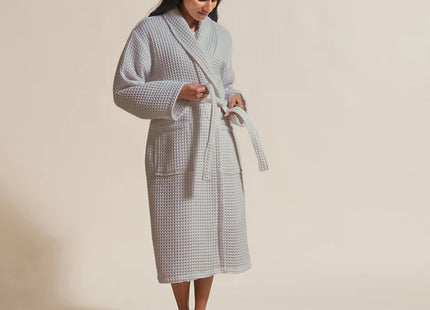 Christy "Waffle" Bathrobe in Grey