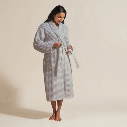 Christy "Waffle" Bathrobe in Grey