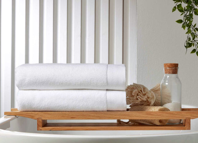 Christy "Luxe" Turkish Cotton Bath Towels in White