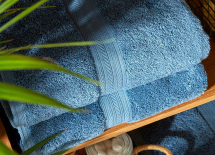Christy "Renaissance" Egyptian Cotton Bath Towels Collection in Denim