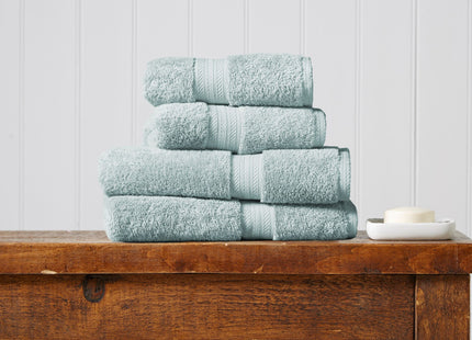 Christy "Renaissance" Egyptian Cotton Bath Towels Collection in Eggshell Blue
