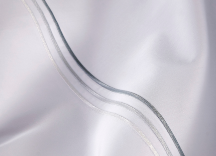 Christy "500TC Luxury Supima" Bed Linen with Duck Egg Triple Embroidery