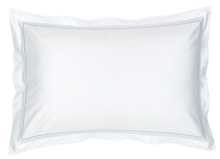 Christy "500TC Luxury Supima" Bed Linen with Duck Egg Triple Embroidery