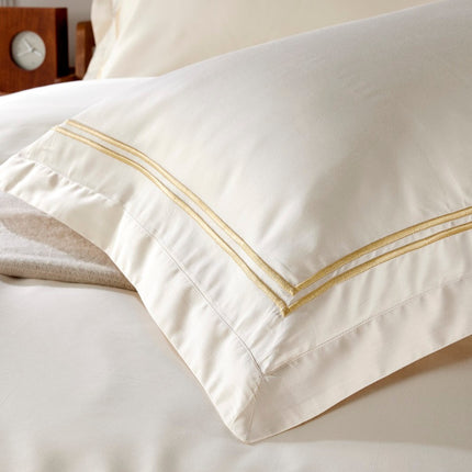 Christy "Coniston" 300 Thread Count Fitted & Flat Sheets in Cream