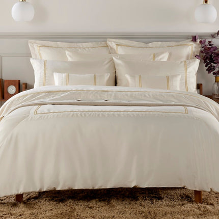 Christy "Coniston" 300 Thread Count Fitted & Flat Sheets in Cream