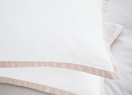 Sleep City "Cosmopolitan 300TC Sateen" Duvet Cover Set w/ Oxford edge Cream Boarder