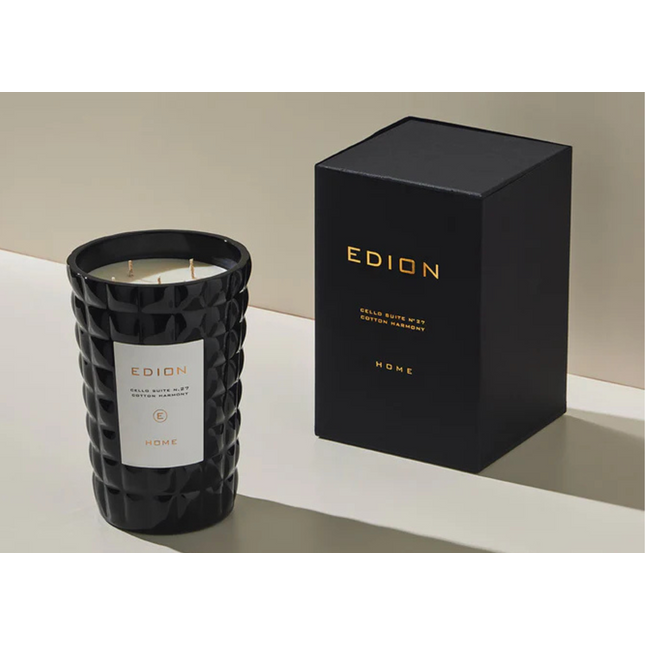 Edion "Cello Suite n.27 Cotton Harmony Bianca" Scented Candle