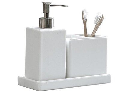 DKNY "White Tile" 3pcs Bathroom Accessories