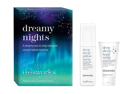 This Works "Dreamy Nights" Deep Sleep Pillow Spray & Body Whip Kit