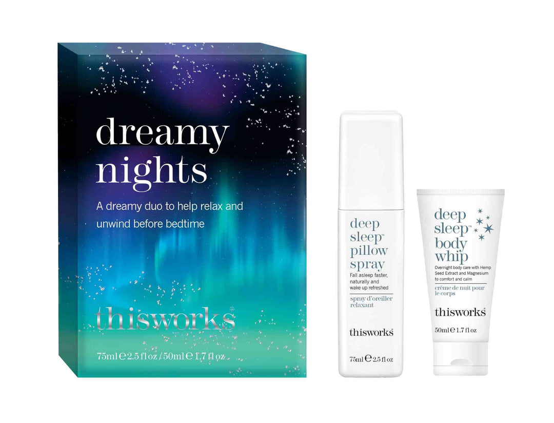 This Works "Dreamy Nights" Deep Sleep Pillow Spray &amp; Body Whip Kit