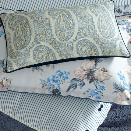 Bedeck of Belfast "Delphine" Duvet Cover and Oxford Pillowcase in Chambray Blue