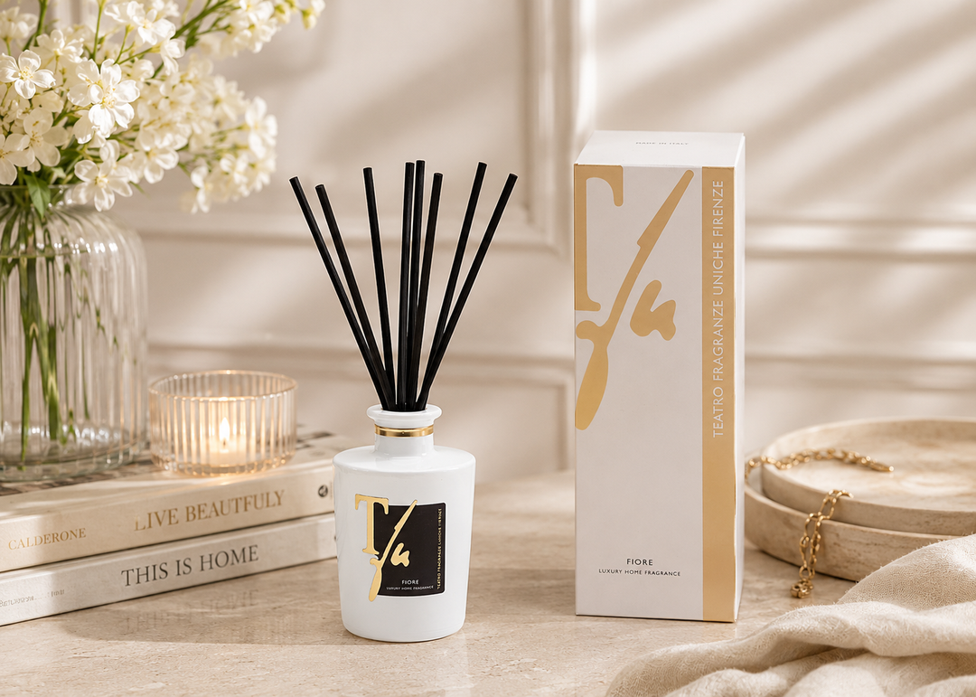 Teatro "Fiore" Diffuser with Bamboo Sticks (100 ml - 500 ml)