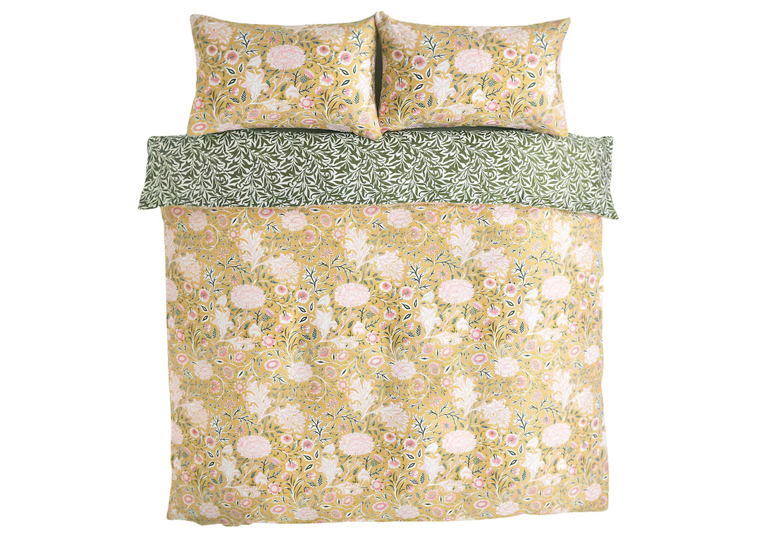 William Morris At Home "Double Bough" Duvet Cover Set in Gold