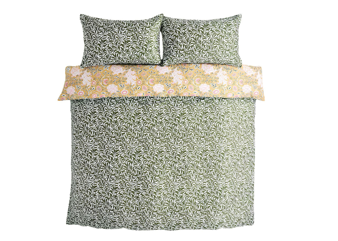 William Morris At Home "Double Bough" Duvet Cover Set in Gold