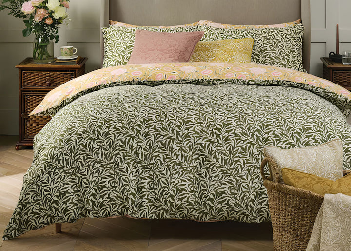 William Morris At Home "Double Bough" Duvet Cover Set in Gold