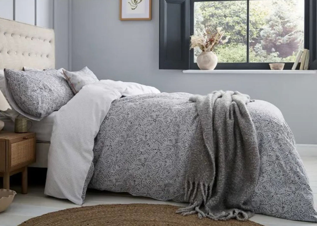 Helena Springfield "Fable Mc Eloise" Duvet Cover Sets in Grey