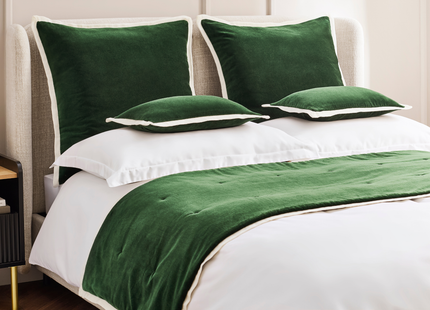 Christy "Eltham" Decorative Filled Cushion in Forest Green