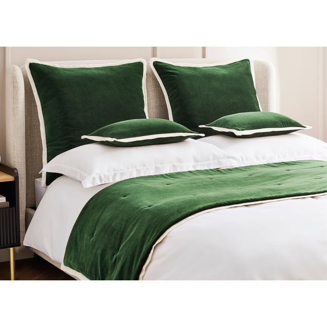 Christy "Eltham" Bed Runner in Forest Green
