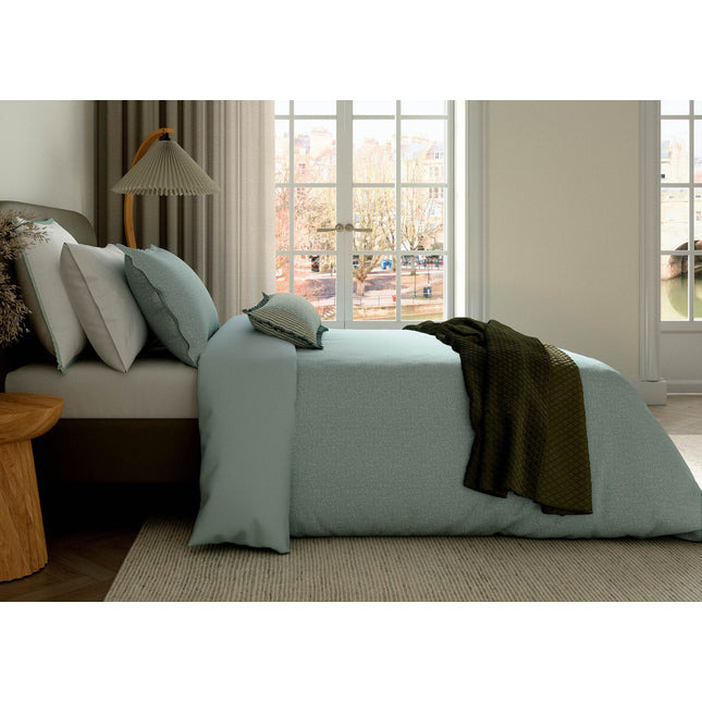 Bedeck of Belfast "Emmy" Duvet Cover and Oxford Pillowcase in Duck Egg
