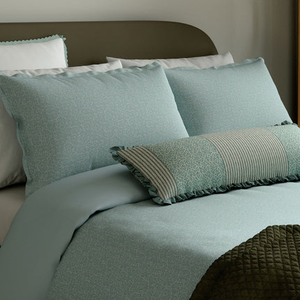 Bedeck of Belfast "Emmy" Duvet Cover and Oxford Pillowcase in Duck Egg