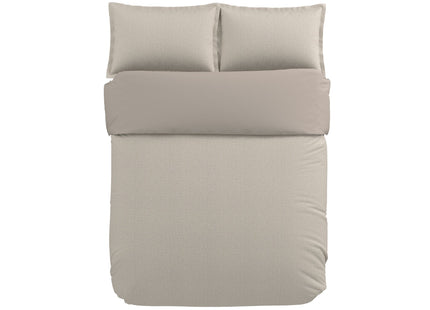 Bedeck of Belfast "Emmy" Duvet Cover and Oxford Pillowcase in Mink