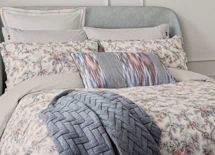 Bedeck of Belfast "Estelle" Duvet Cover and Oxford Pillowcase in Red