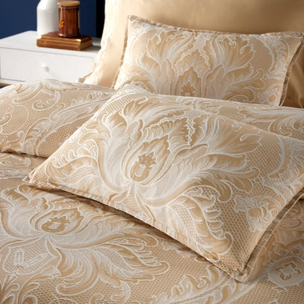 Christy "Fairfield" Jacquard Comforter & Bedspread Sets in Gold