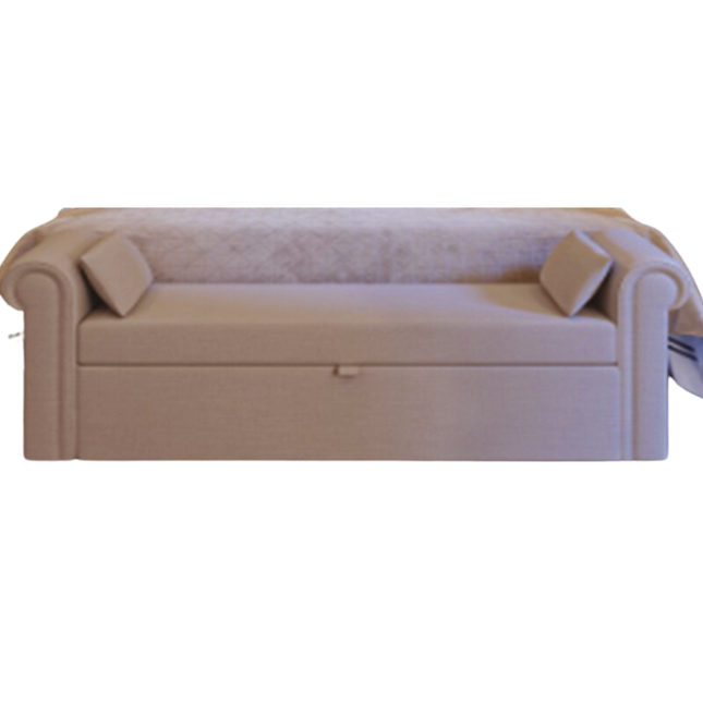 Linen Obsession "Felix" Ottoman Storage Bench