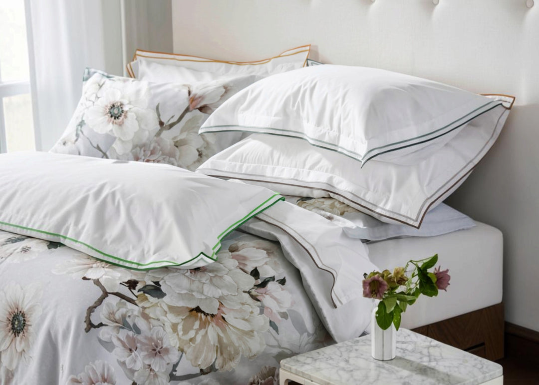 Designers Guild "Fleur Blanche" Duvet Cover Set in Platinum