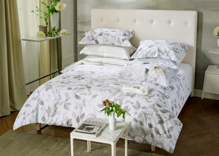Designers Guild "Fleur Blanche" Duvet Cover Set in Platinum